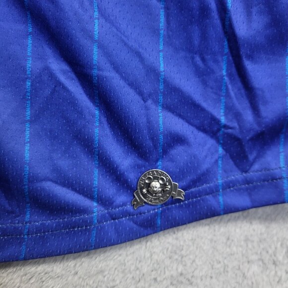 Disney Pin Trader Jersey Adult Small Blue Baseball Button Down Short Sleeve 2025 - Picture 6 of 10